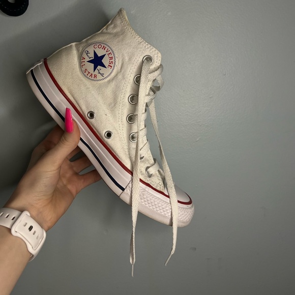 Converse Shoes - White High Top Converse